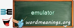 WordMeaning blackboard for emulator